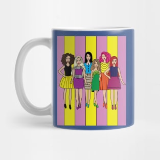 Colorful Retro Doll Mug